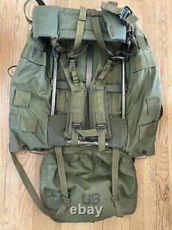 US Army USGI Military Alice LC-1 Large OD Green Combat Field Pack With Metal Frame