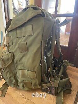 US Army USGI Military Alice LC-1 Large OD Green Combat Field Pack With Metal Frame