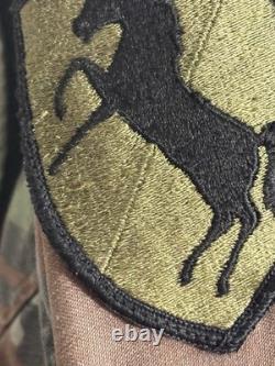 US Army Woodland Camouflage Field Jacket Military with Original Patches