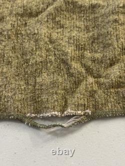 US Army Wool Blanket Military Vintage 60x72 Olive Drab Heavy Surplus Piecemeal