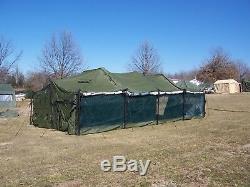 US MILITARY 18x36 MGPTS TENT HUNTING CAMPING CANOPY EVENT DEER CAMP ARMY