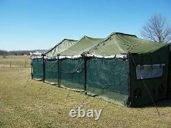US MILITARY 18x36 MGPTS TENT NO FLOOR HUNTING CAMPING CANOPY EVENT SURPLUS ARMY