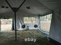 US MILITARY 18x36 MGPTS TENT NO FLOOR HUNTING CAMPING CANOPY EVENT SURPLUS ARMY