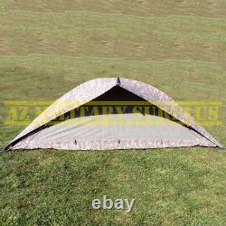 US MILITARY ONE MAN TENT IMPROVED COMBAT SHELTER WithPOLES, STAKES & POUCH GOOD