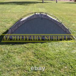 US MILITARY ONE MAN TENT IMPROVED COMBAT SHELTER WithPOLES, STAKES & POUCH GOOD