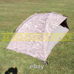 US MILITARY ONE MAN TENT IMPROVED COMBAT SHELTER WithPOLES, STAKES & POUCH GOOD