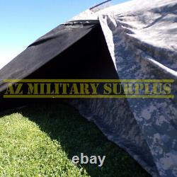 US MILITARY ONE MAN TENT IMPROVED COMBAT SHELTER WithPOLES, STAKES & POUCH GOOD