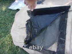 US MILITARY SURPLUS 18x18 MGPTS TENT ARMY- TENT IS MORE USED TAN -SOME DAMAGE