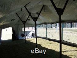 US MILITARY SURPLUS 18x36 MGPTS POLE SET ONLY. NO TENT. HUNTING CAMPING ARMY