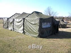 US MILITARY SURPLUS 18x36 MGPTS POLE SET ONLY. NO TENT. HUNTING CAMPING ARMY