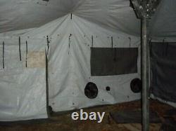 US MILITARY SURPLUS 18x36 MGPTS TENT CAMPING HUNTING -DIRTY STAINED -US ARMY