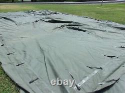 US MILITARY SURPLUS 18x36 MGPTS TENT CAMPING HUNTING -DIRTY STAINED -US ARMY