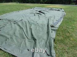 US MILITARY SURPLUS 18x36 MGPTS TENT CAMPING HUNTING -DIRTY STAINED -US ARMY