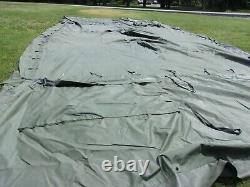 US MILITARY SURPLUS 18x36 MGPTS TENT CAMPING HUNTING -DIRTY STAINED -US ARMY