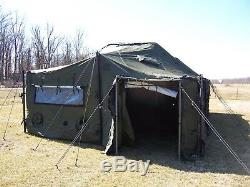 US MILITARY SURPLUS 18x36 MGPTS TENT NO FLOOR HUNTING CAMPING CANOPY EVENT ARMY