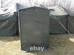 US MILITARY SURPLUS 18x36 MGPTS TENT + VESTIBULE HUNTING GOOD CONDITION US ARMY