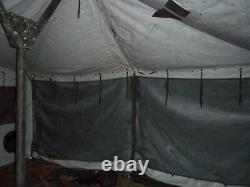 US MILITARY SURPLUS 18x36 MGPTS TENT + VESTIBULE HUNTING GOOD CONDITION US ARMY