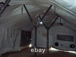 US MILITARY SURPLUS 18x36 MGPTS TENT + VESTIBULE HUNTING GOOD CONDITION US ARMY