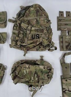 US Military Army Assault Pack MOLLE II Multicam withStiffener + Rifleman Set USGI