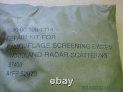 US Military Army Camo Camouflage Radar Scattering Screening System Repair Kit