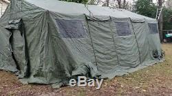 US Military Army HDT Global Base X 305 Shelter Tent 18' X 25' Green FAST SET-UP