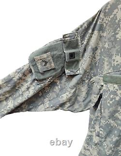 US Military Army Issue ACU Digital Camo Soft Shell Cold Weather Jacket LR #23