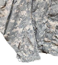 US Military Army Issue ACU Digital Camo Soft Shell Cold Weather Jacket SML S #33
