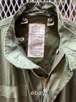 US Military Army M65 fishtail coat (parka) shell only OG 107 Dead stock NOS 1982
