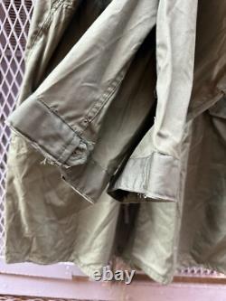 US Military Army M65 fishtail coat (parka) shell only OG 107 Dead stock NOS 1982