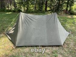 US Military Army Shelter Half Tent Pup 2-Man Green GI