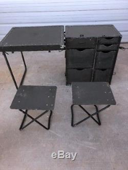 US Military GI Field Desk Army USMC Industrial Steampunk Vintage Decor #9