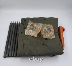 US Military GI Personal Army PUP (2) Half 1/2 Tent Shelter Poles And Stakes #A4