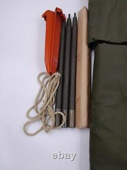 US Military GI Personal Army PUP (2) Half 1/2 Tent Shelter With Poles And Stakes