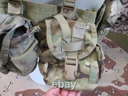 US Military MOLLE II FLC Vest MultiCam with M4 Mag Pouches & IFAK Insert Surplus