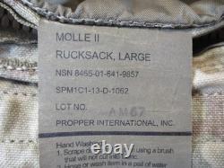 US Military MOLLE II Large Rucksack MultiCam Surplus Tactical Backpack with Pouch