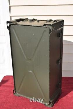 US Military Metal Hard Waterproof Case Army Green Tactical Gear Pressure Release