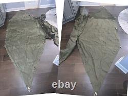 US Military PUP (2) Half 1/2 Tent Shelter 6 Poles, 4 Stakes Vintage 2004 Army