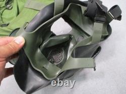 US Military Surplus M40 Series Gas Mask Respirator with Bag & Outserts Size LG