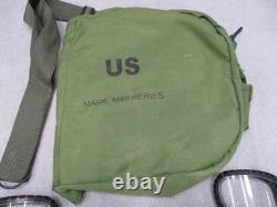 US Military Surplus M40 Series Gas Mask Respirator with Bag & Outserts Size LG