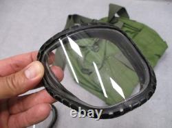 US Military Surplus M40 Series Gas Mask Respirator with Bag & Outserts Size LG