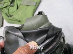 US Military Surplus M40 Series Gas Mask Respirator with Bag & Outserts Size LG