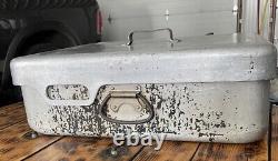 US Military Surplus Wear Ever Aluminum 10 Gal Field Oven Roaster withLid 21x17x7