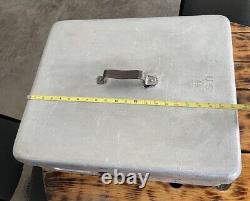 US Military Surplus Wear Ever Aluminum 10 Gal Field Oven Roaster withLid 21x17x7