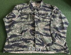 US Military Tiger Stripe Camo Tropical Combat Shirt Jacket 80s Army