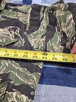 US Military Tiger Stripe Camo Tropical Combat Shirt Jacket 80s Army