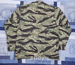 US Military Tiger Stripe Camo Tropical Combat Shirt Jacket 80s Army