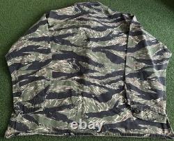 US Military Tiger Stripe Camo Tropical Combat Shirt Jacket 80s Army