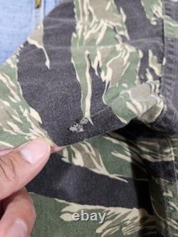 US Military Tiger Stripe Camo Tropical Combat Shirt Jacket 80s Army