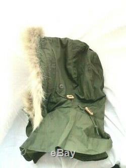 USA M65 FISHTAIL PARKA HOOD Modified Military Olive COYOTE Real FUR Upgrade NEW