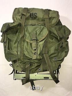 USGI Army Military MEDIUM ALICE Backpack Combat Bag FRAME Straps Read Full Below